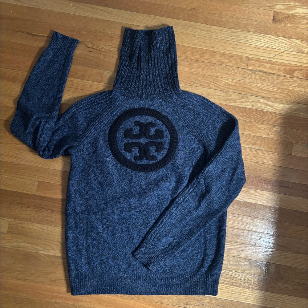 Tory Burch Charcoal Turtleneck Sweater